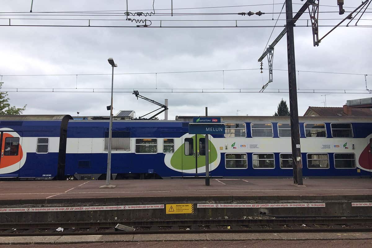 image of train station in suburban paris