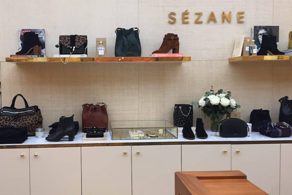 the shoe selection at sezane