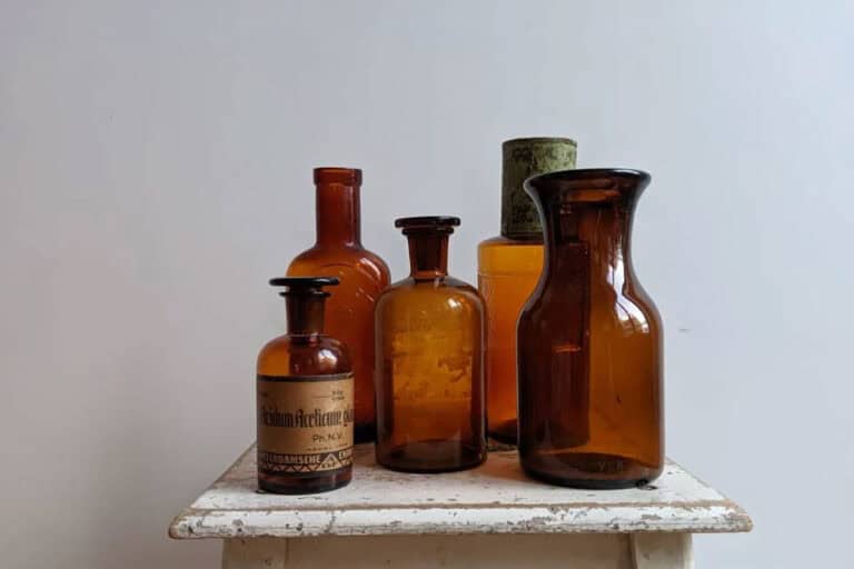 french flea market finds - bottles