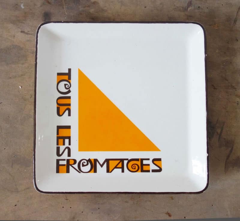 french flea market finds - cheese plate