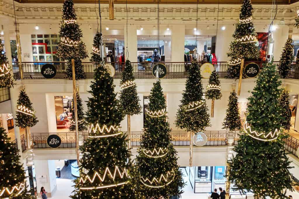 le bon marche at christmas
