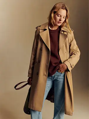sezane trench