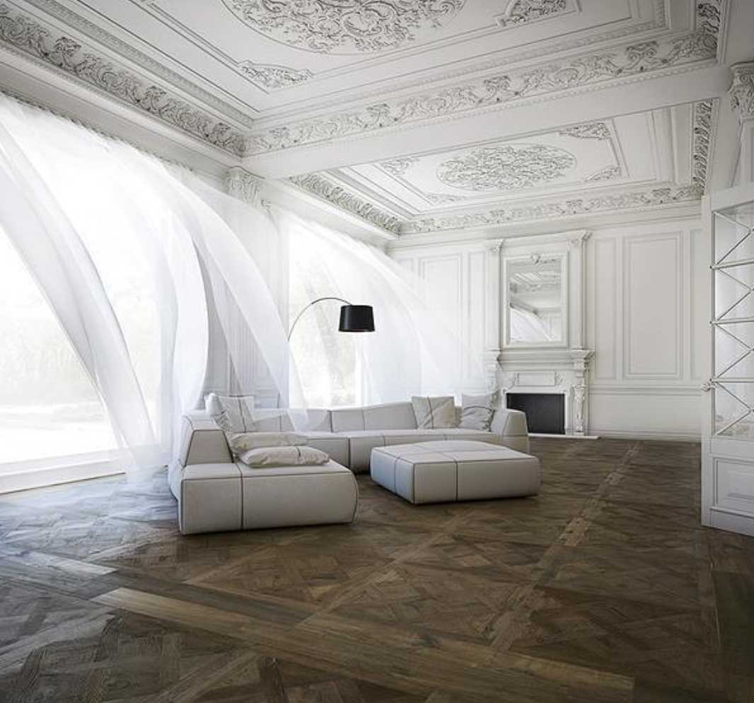 paris apartment interiors windows