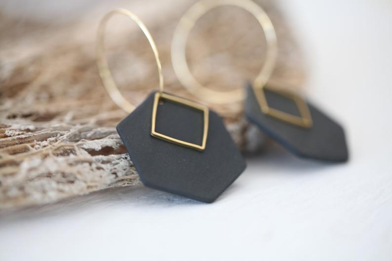 minimalist earrings etsy