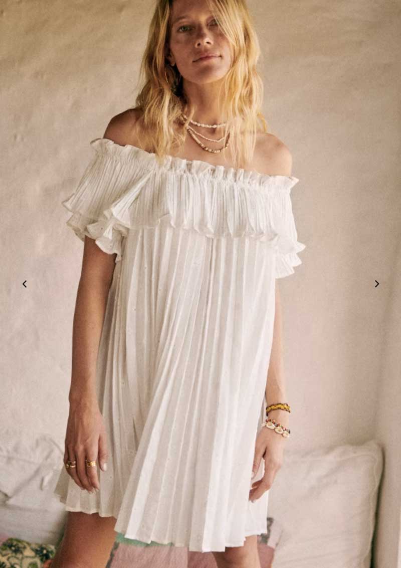 white gloria dress