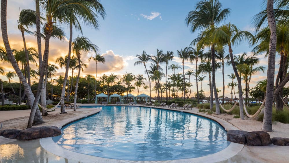 aruba hilton pool