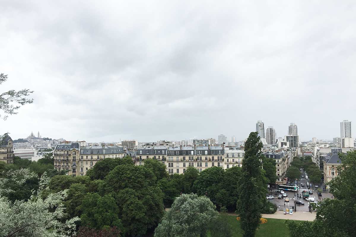 The view from Parc Buttes-Chaumont