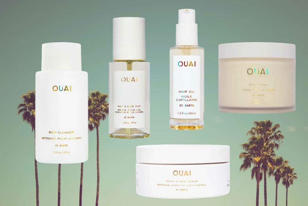 ouai st barts review - 5 bottles from the product line