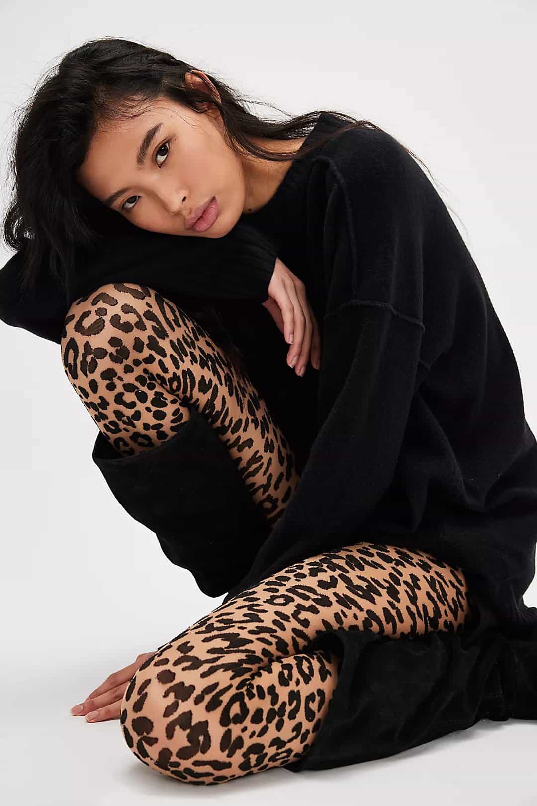 free people leopard print leggings