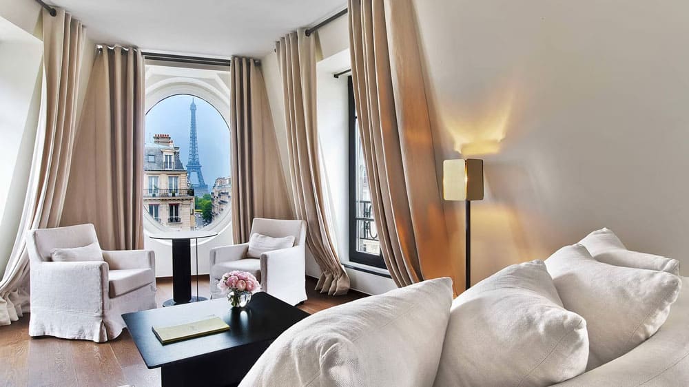 paris hotels with eiffel tower view - the metropolitan