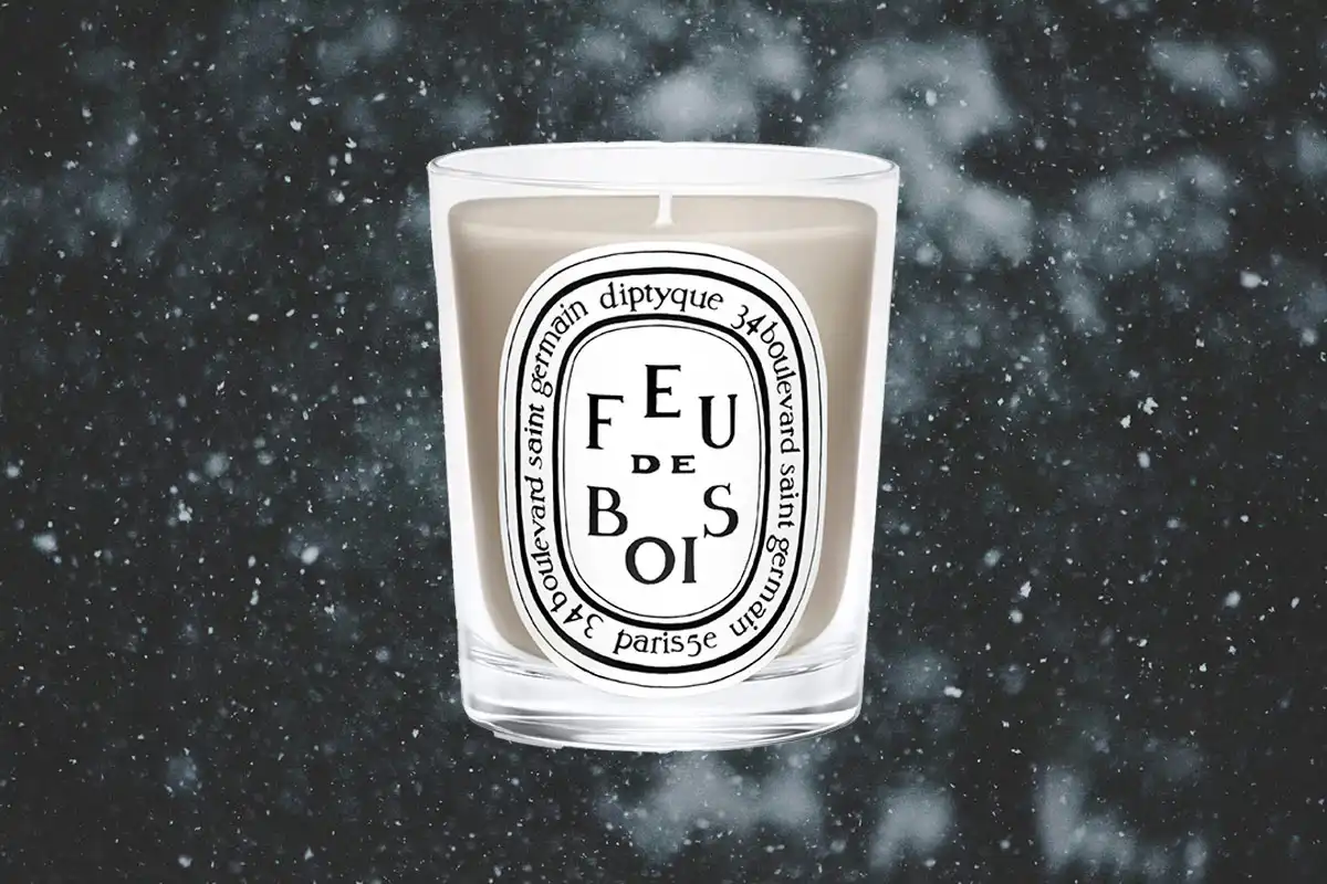 best diptyque candles for winter - image of feu de bois