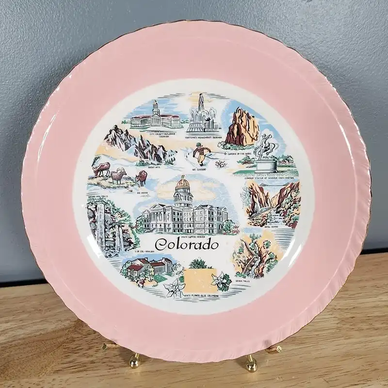 colorado souvenir plate
