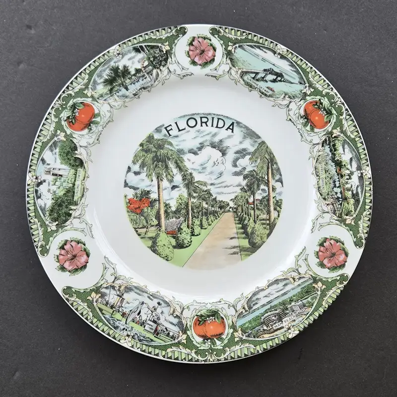 florida souvenir plate 