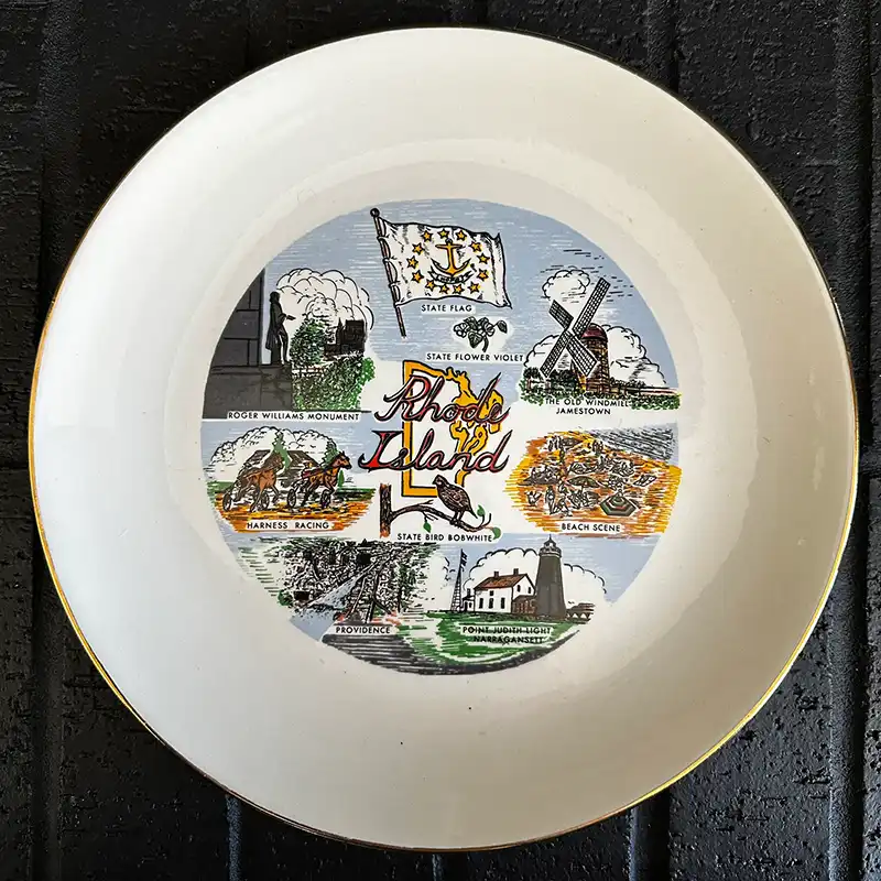 souvenir rhode island plate