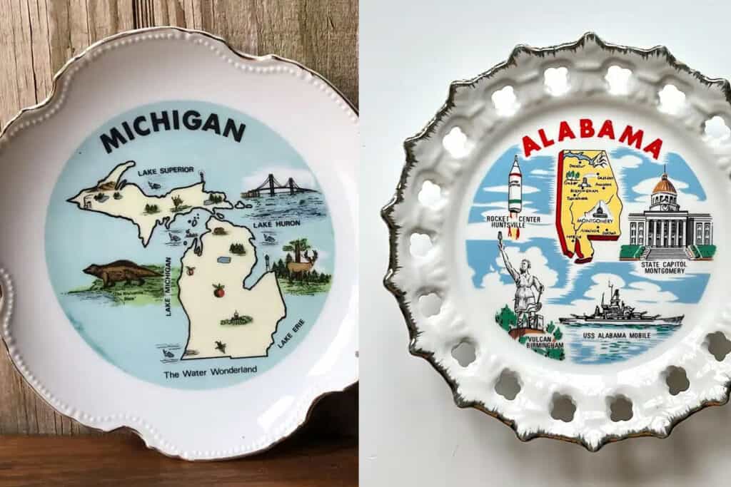 souvenir state plates