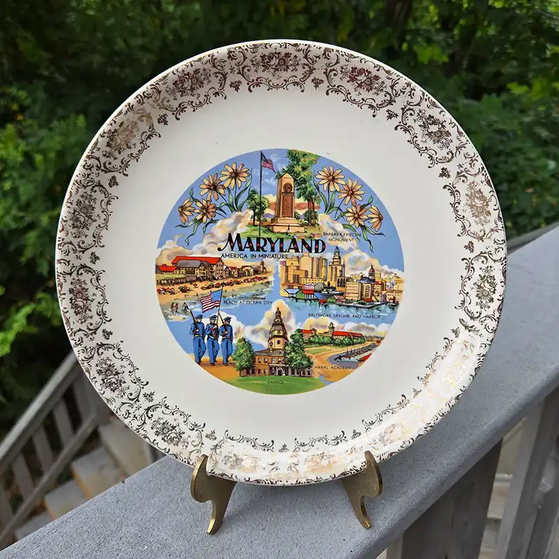 vintage maryland state plate