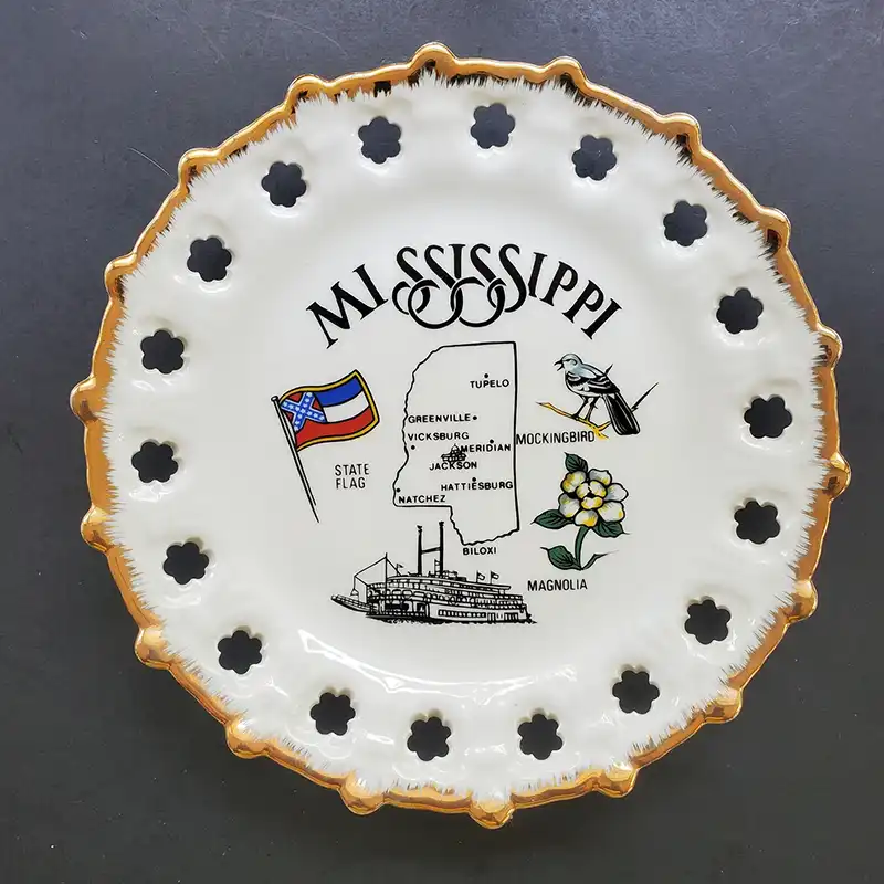 vintage mississippi state plate