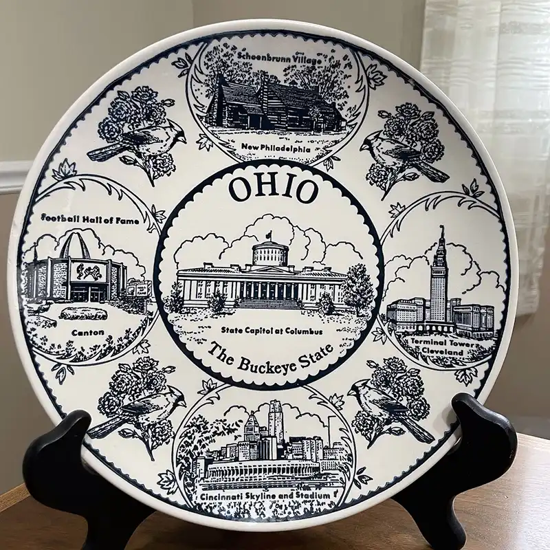 vintage ohio state plate