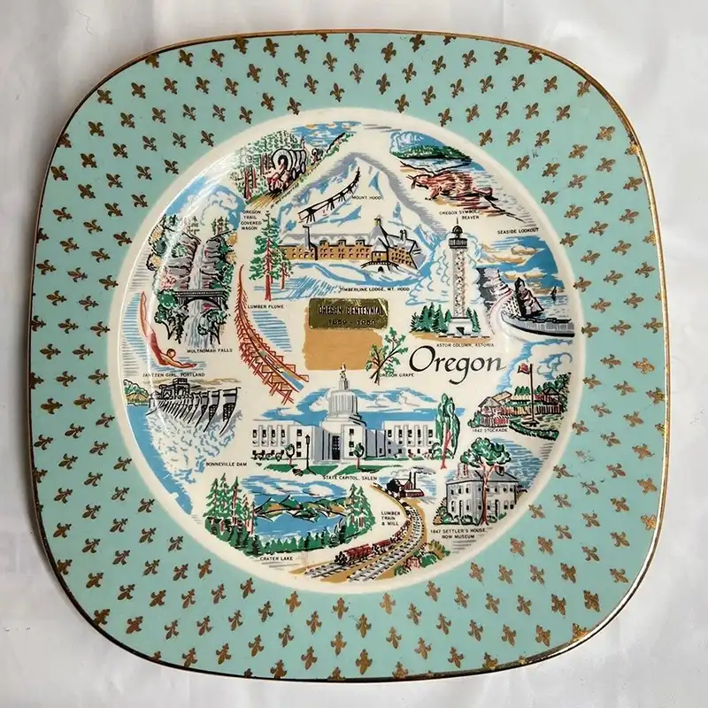 vintage oregon state plate