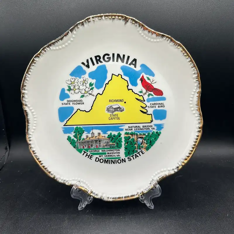 vintage virginia state plate