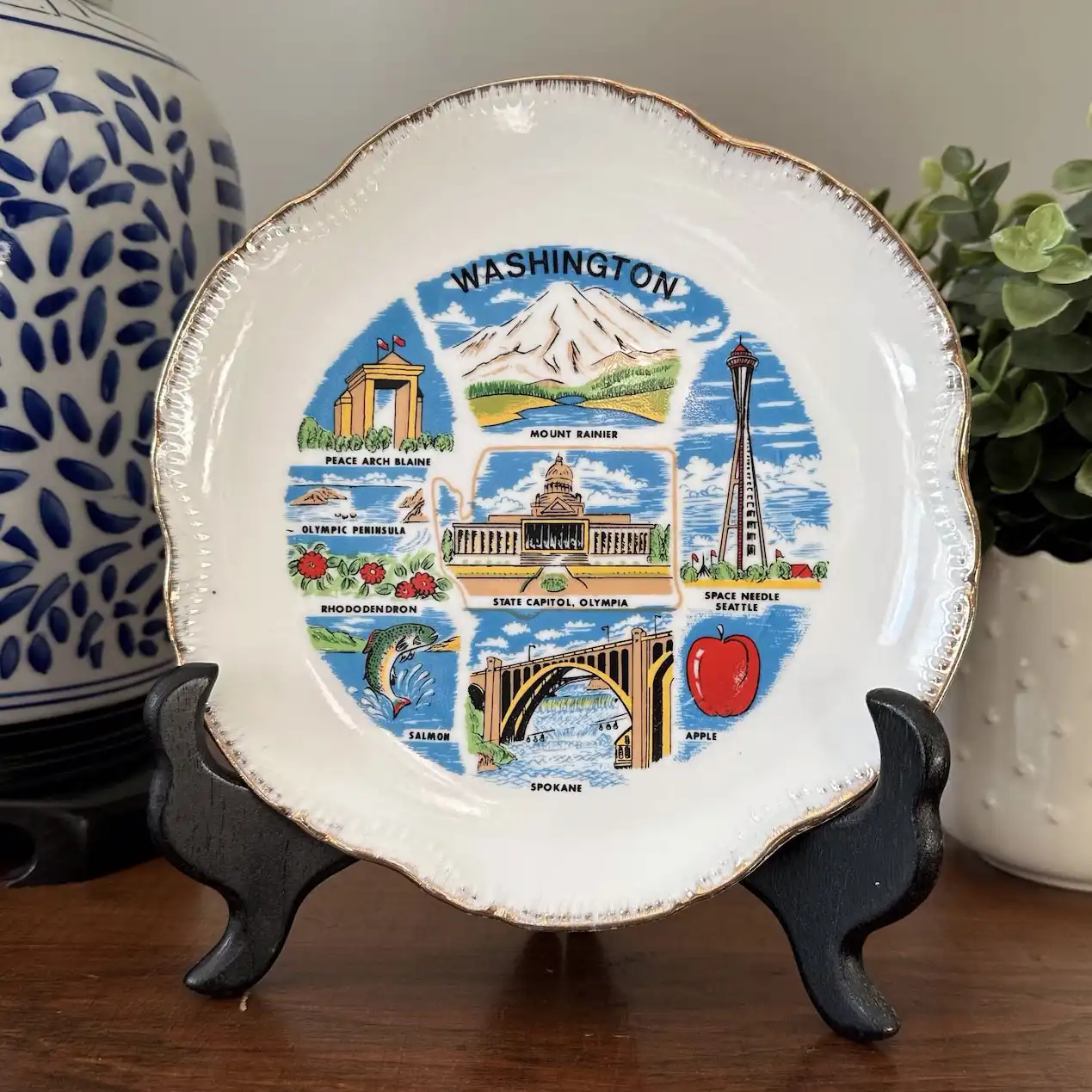 washington souvenir plate