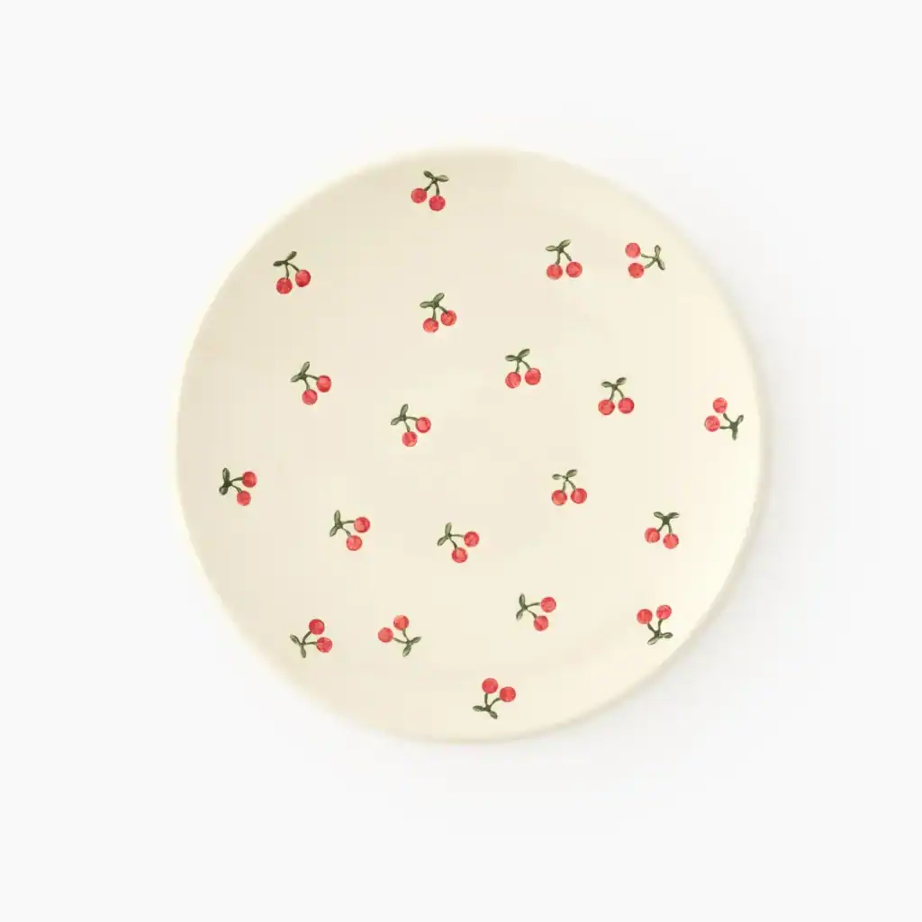 monoprix cherry plates