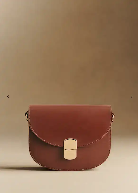 glossy chocolate claude bag