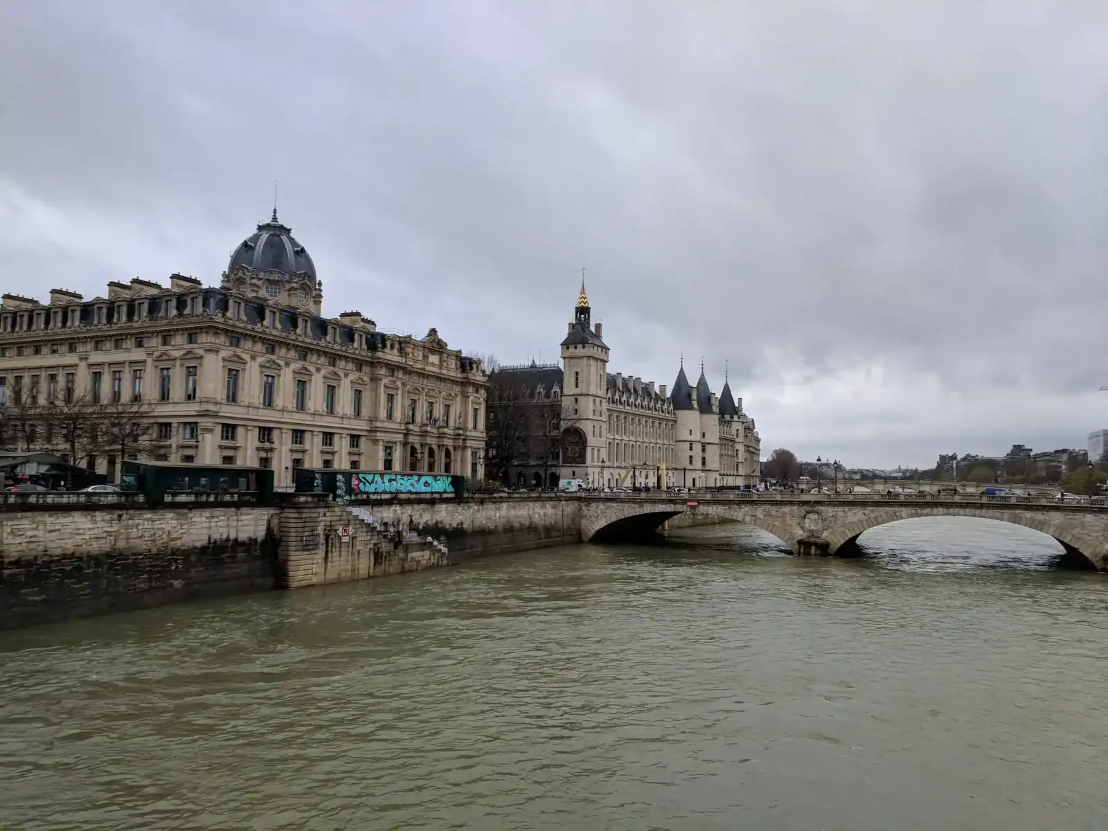 paris in march showing gray skies