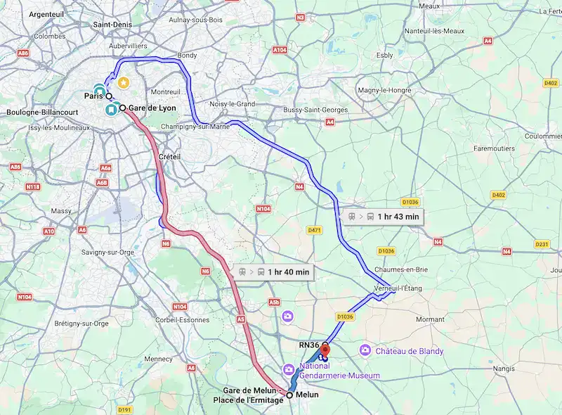 directions to chateau vaux le vicomte