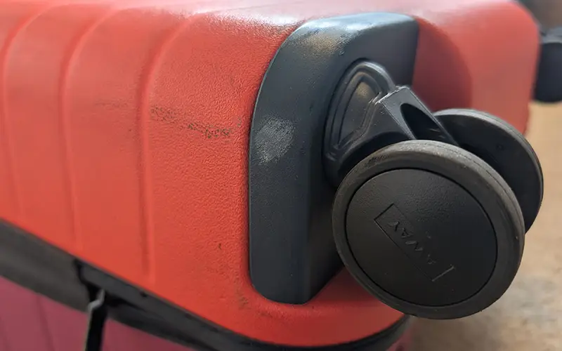 away luggage scuff
