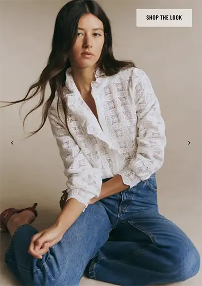 chlo shirt in white