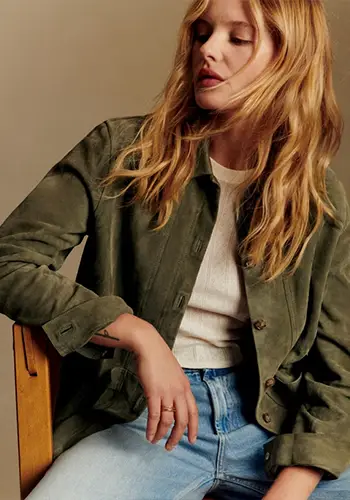 suede green will jacket