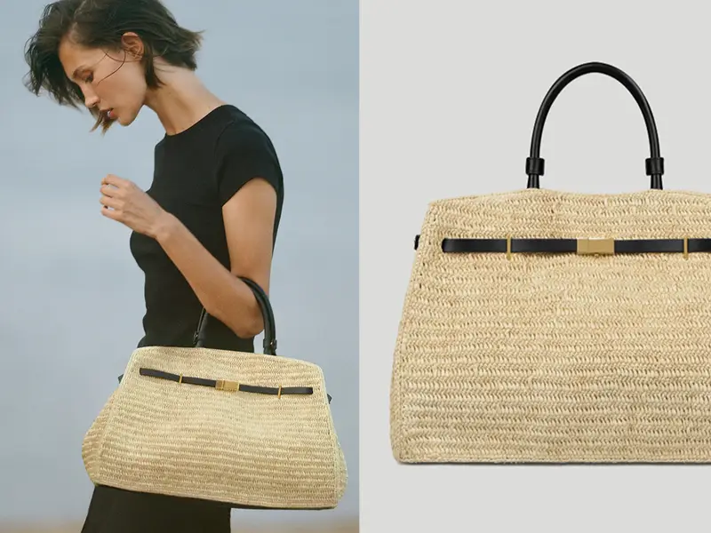 demellier raffia hudson