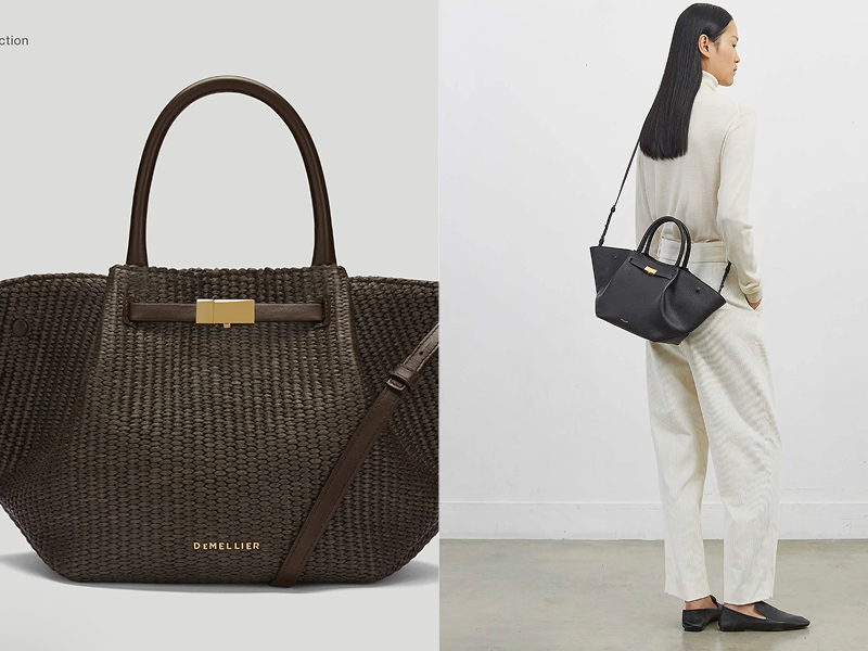 demellier raffia midi new york